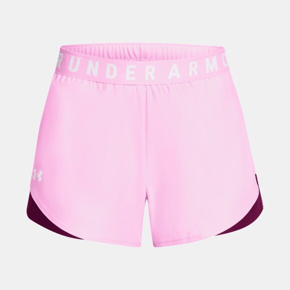 Under Armour Play Up Shorts 3.0 Women's Medium M Stellar Pink NWT NEW - Picture 1 of 8